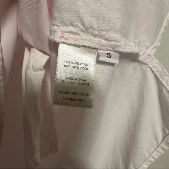 Bella Dahl Sleeveless A-line Light Pink Collar Dress Size Small - Picture 9 of 10